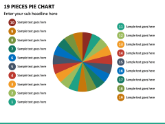 19 Pieces Pie Chart PPT Slide 2