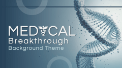 Medical Breakthrough Background Theme PPT Slide 1
