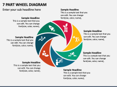 7 Part Wheel Diagram PPT Slide 1