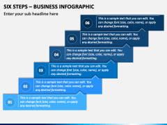 Six Steps - Business Infographic PPT Slide 1