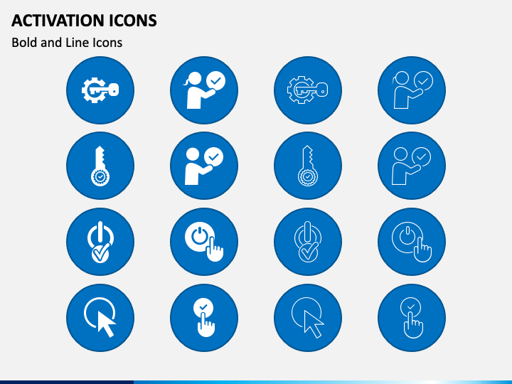 Activation Icons PPT Slide 1