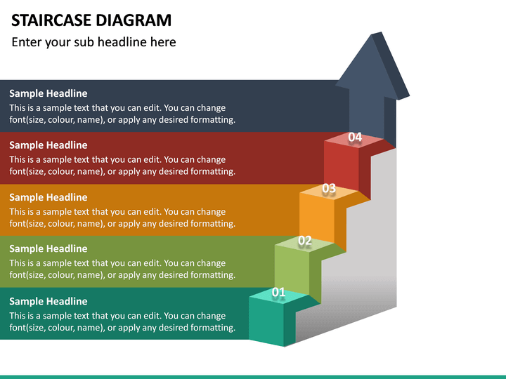 Staircase Diagram PowerPoint Template | SketchBubble