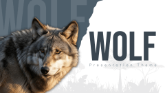 Wolf Theme PPT Slide 1