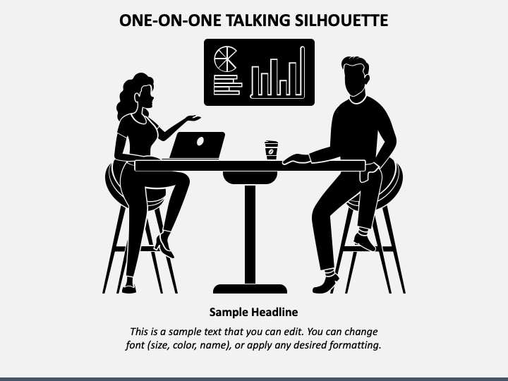 One on One Talking - Silhouette PPT Slide 1
