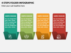 4 Steps Folder Infographic PPT Slide 2
