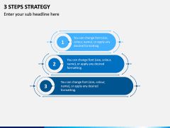 3 Steps Strategy PPT Slide 1
