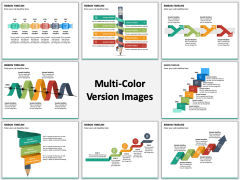 Ribbon Timeline Multicolor Combined