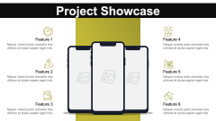 Project Showcase PowerPoint and Google Slides Template - PPT Slides