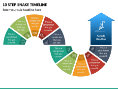10 Step Snake Timeline PPT Slide 2