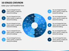 10 Stages Chevron PPT Slide 1