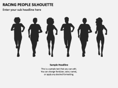 Racing People Silhouette for PowerPoint and Google Slides - PPT Slides