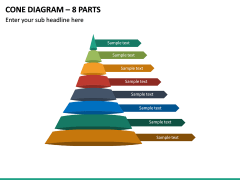 Cone Diagram – 8 Parts PPT Slide 2