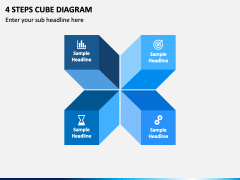 4 Steps Cube Diagram PPT Slide 2