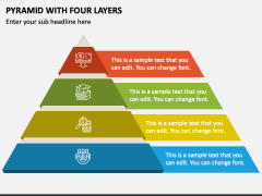 Pyramid with Four Layers PPT Slide 1