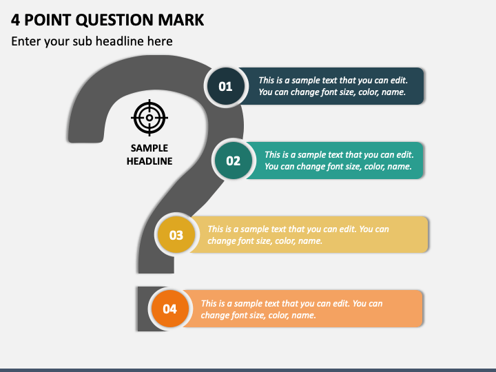 4 Point Question Mark PPT Slide 1