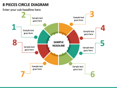 8 Pieces Circle Diagram PPT Slide 2