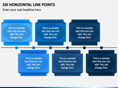 Six Horizontal Line Points PPT Slide 2