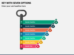 Key with Seven Options PPT Slide 2