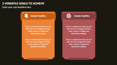 2 Versatile Goals to Achieve PPT Slide 1