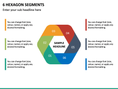 6 Hexagon Segments PPT Slide 2