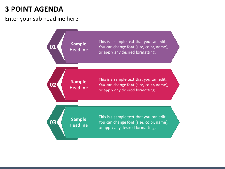 3 Point Agenda Slide 1