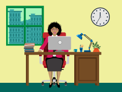 Person With Documents on Desk PPT Slide 7