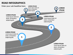 Road Infographic Free PPT Slide 1