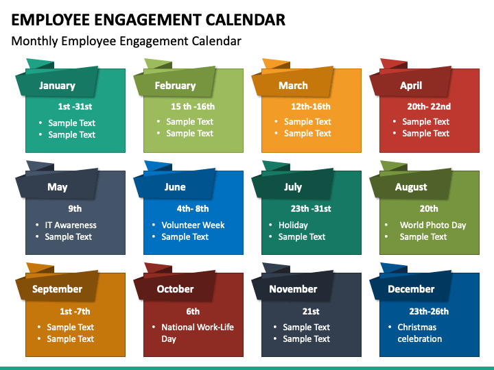 Employee Engagement Activities Calendar