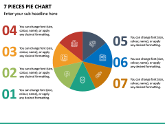 7 Pieces Pie Chart PPT Slide 2
