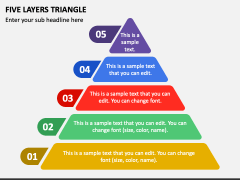 Five Layers Triangle PPT Slide 1