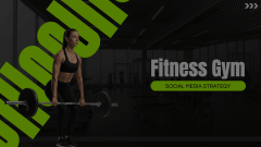 Fitness Gym Social Media Strategy Animated Presentation - SketchBubble