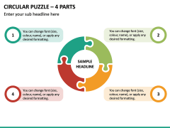 Circular Puzzle – 4 Parts PPT Slide 2