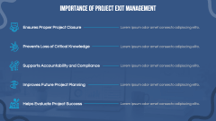 Project Exit Management PPT Slide 3