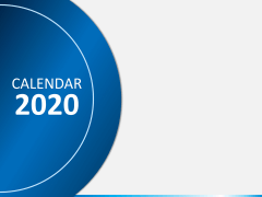 Calendar 2020 - Type 3 PPT Slide 1