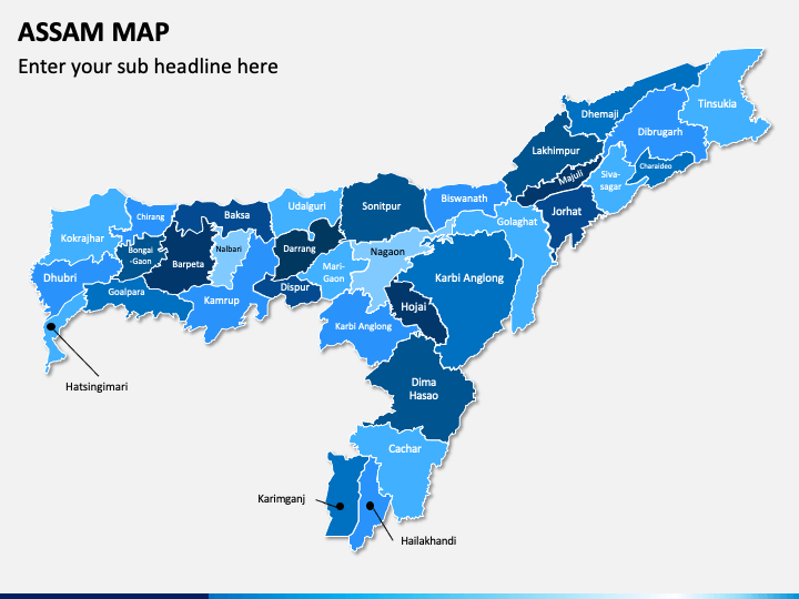 Assam Map PPT Slide 1