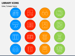 Library Icons PPT Slide 2