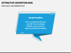 Attractive Definition Box PPT Slide 1