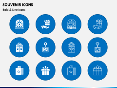 Souvenir Icons PPT Slide 2