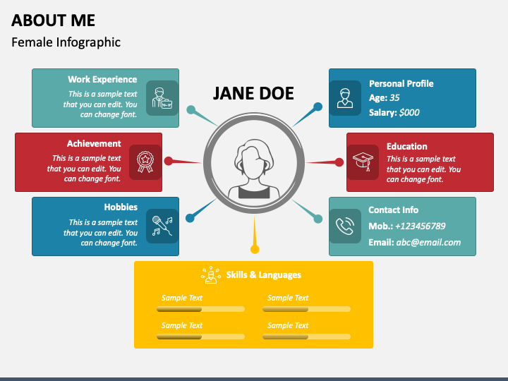 Free - About Me PowerPoint Template and Google Slides Theme