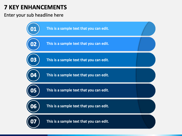 7 Key Enhancements PPT Slide 1