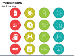 Hydrogen Icons PowerPoint Slide 2
