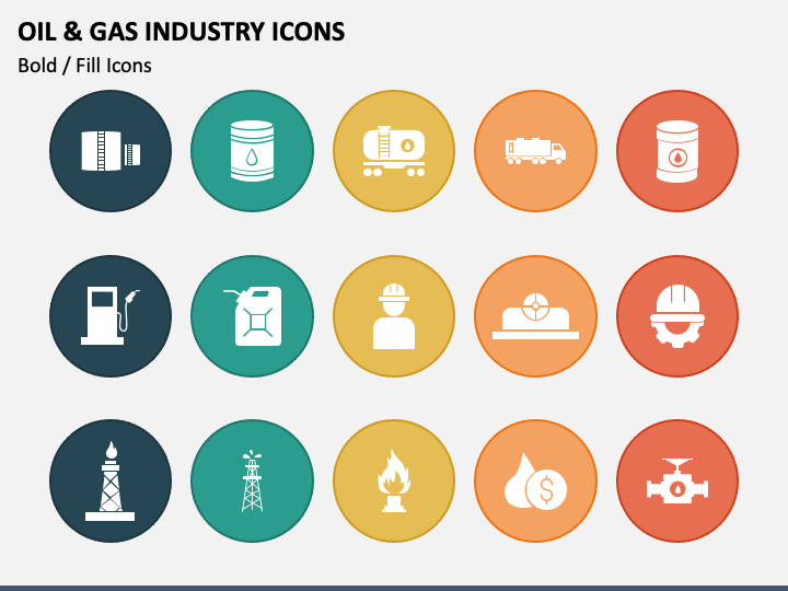 Oil & Gas Industry Icons PPT Slide 3
