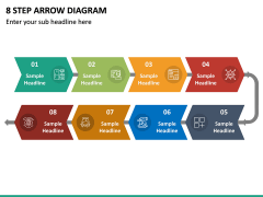 8 Step Arrow Diagram PPT Slide 2