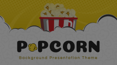Popcorn Background Theme Animated Presentation - SketchBubble