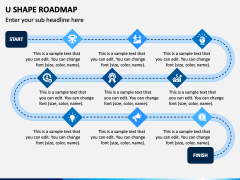 U Shape Roadmap PowerPoint and Google Slides Template - PPT Slides