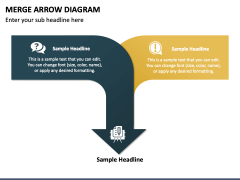 Merge Arrow Diagram PPT Slide 2