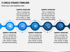 5 Circle Stages Timeline PPT Slide 2