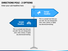 Directions Pole - 2 Options PPT Slide 2