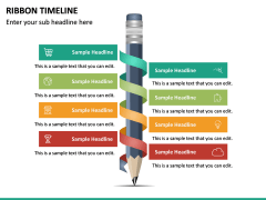 Ribbon Timeline Free PPT Slide 2