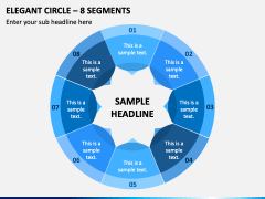 Elegant Circle - 8 Segments PPT Slide 2